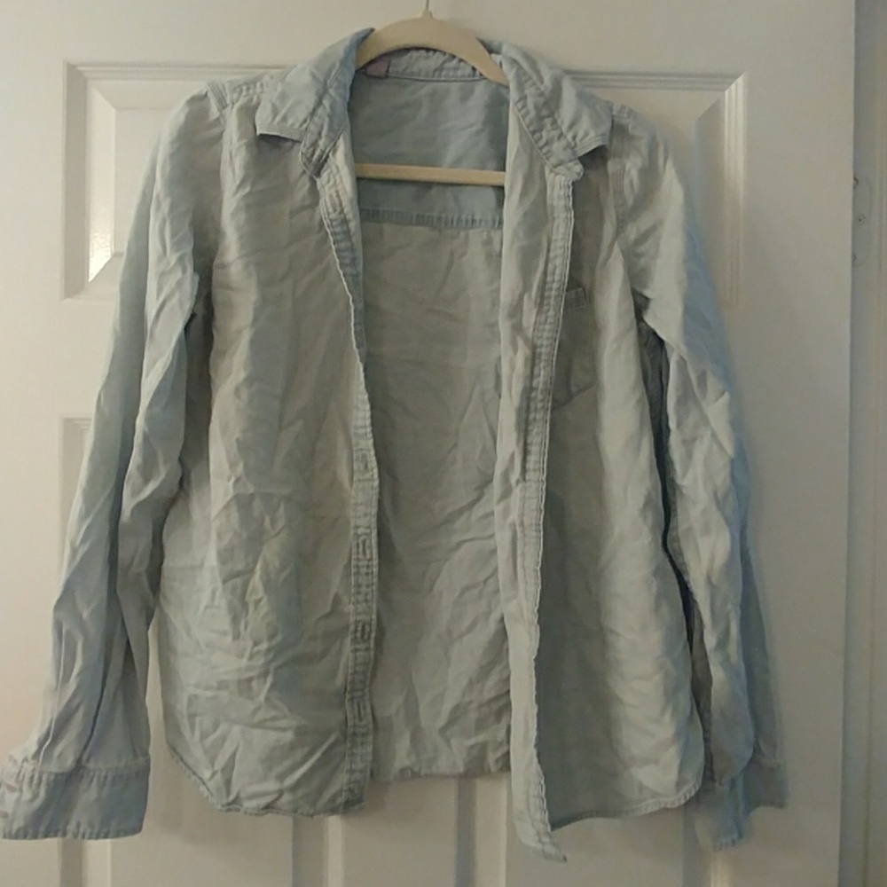 Light Blue Jean Top